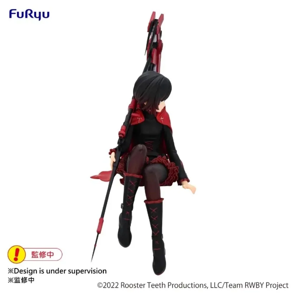 In Stock FuRyu Original Genuine Noodle Stopper Figure Anime RWBY Ice Queendom Ruby Rose 14cm Collections Model Toy Figures Gift