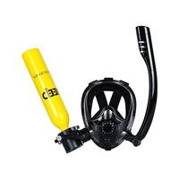 DIDEEP 0.5L Plus Snorkelling Mask, Scuba Oxygen Tank, Underwater Breathing Diving Equipment, Breathing Oxygen Tank