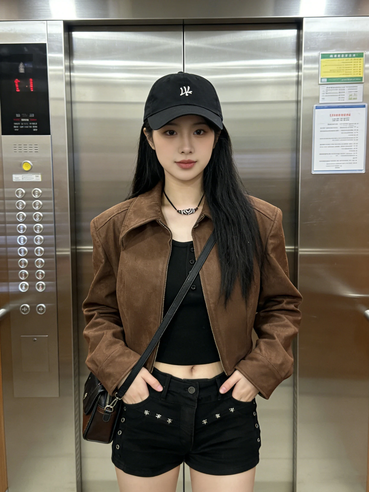 Giacca Americana Retrò in Camoscio per Donna, Colore Caffè, Nuova Moda Primaverile, Cappotto Elegante per Signore