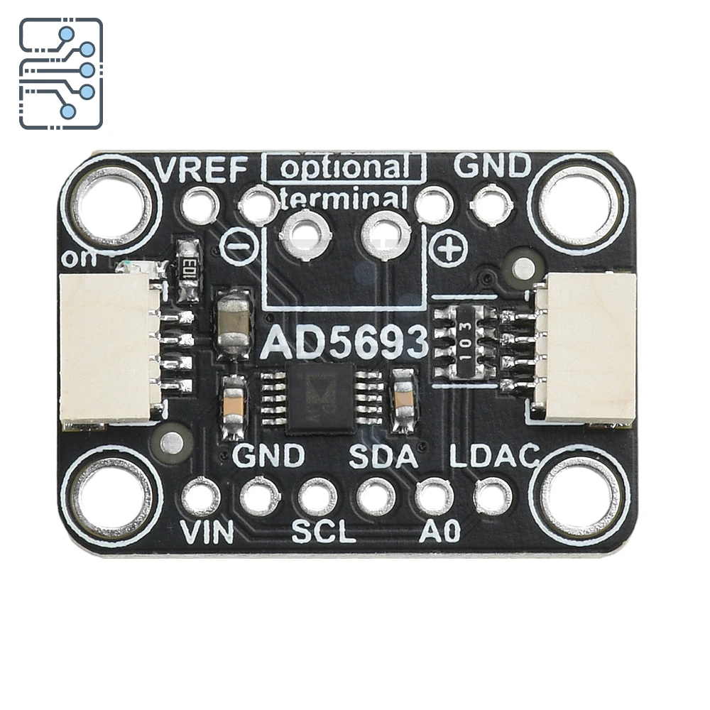 AD5693R Module Breakout Board Adapter Board I2C Interface 16-Bit Dac Module Digital Signal Conversion Module