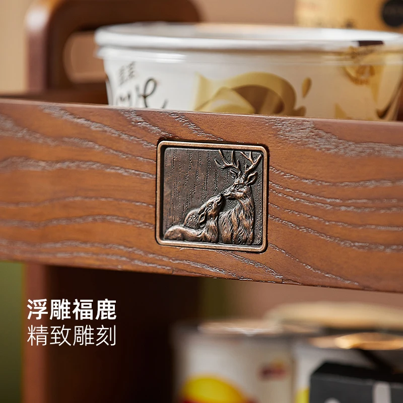 Scaffale per snack e bevande con carrello per fessure mobile con ruota