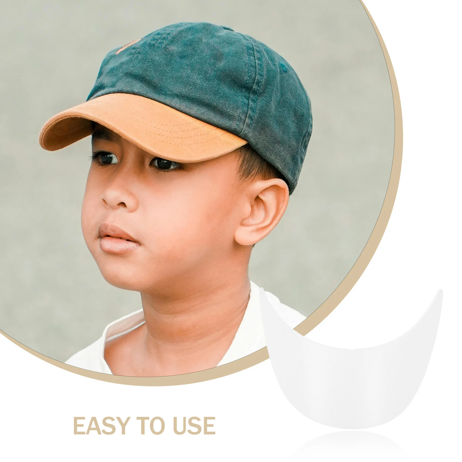 

20Pcs Children's Plastic Hat Brim Liners Fashionable Sun Protection Wide Coverage for Outdoor Activities Hat Accessories