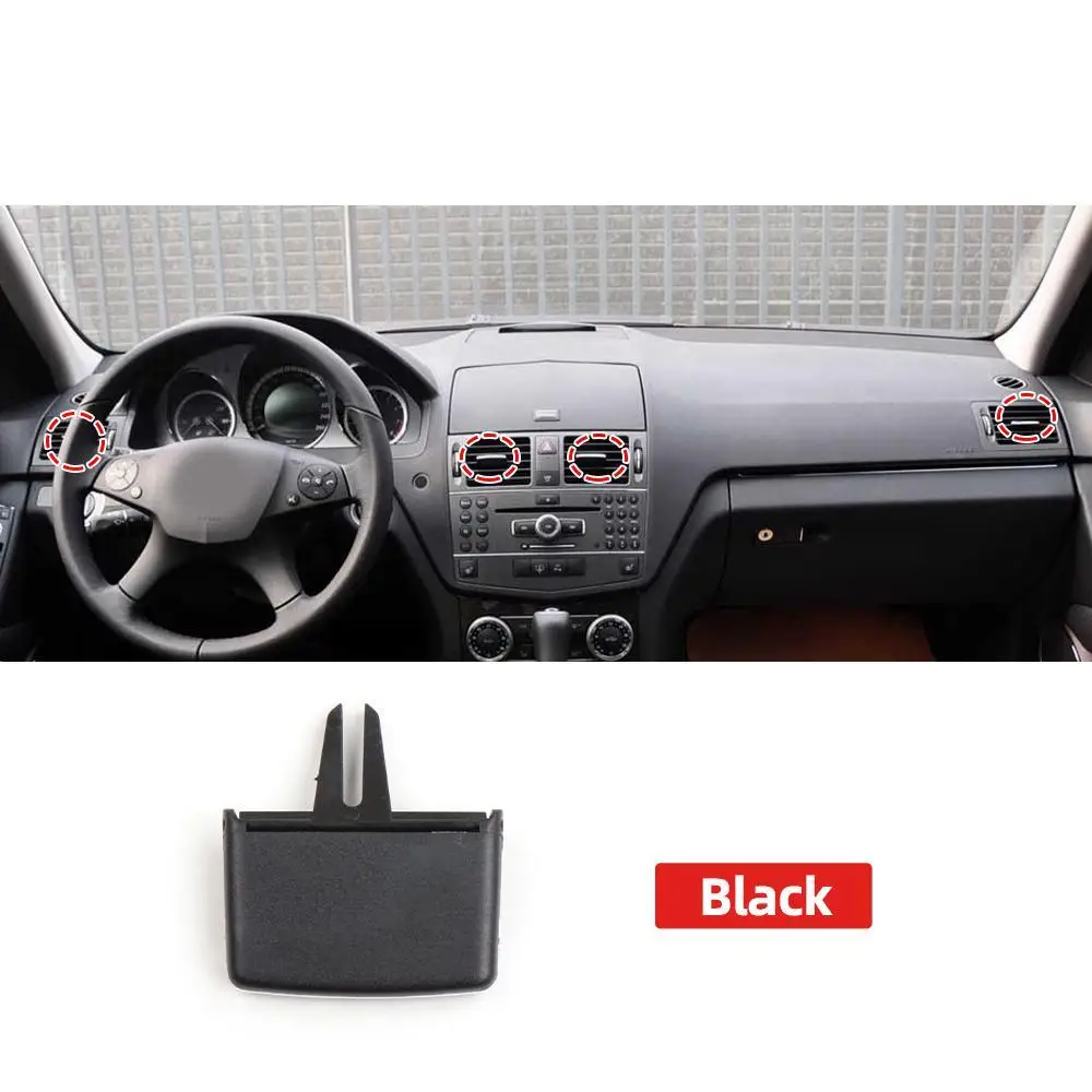 

Для Mercedes Benz W204 C X204 GLK C180 C200 C260 C300 GLK300 GLK350 Передняя вентиляционная решетка переменного тока, зажим, слайдер, ремонтный комплект 07-12