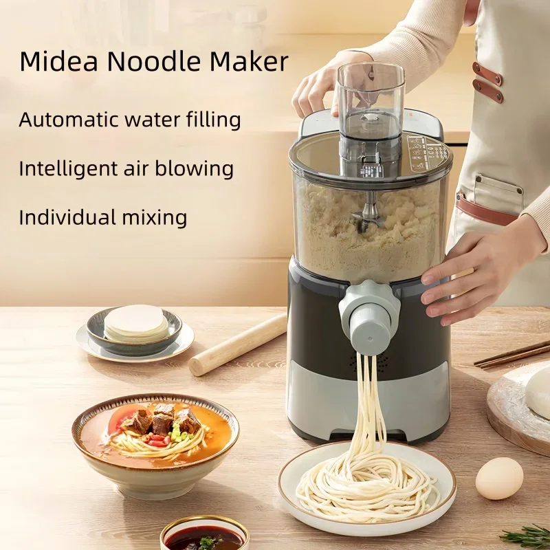 Midea 220V Home Automatic Multifunctional Noodle Press Machine Pasta Maker Machine Multi-mould Head Pasta Machine