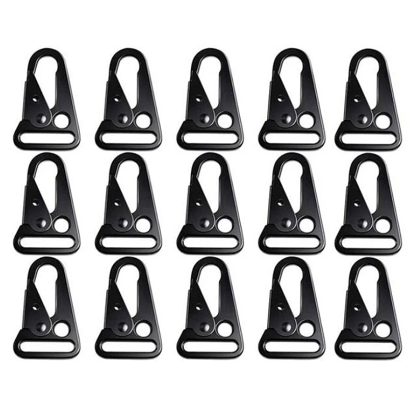 60 Pcs Enlarged Mouth Clip Sling Clasp Olecranon Hook For Sling Outdoors Bag Backpack,Carabiner Keychain Snap Hooks