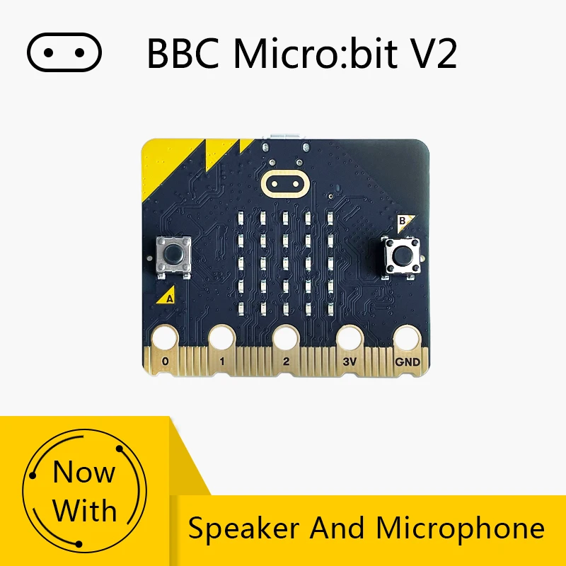 BBC Micro:Bit V2 upgrade Processor Capacitive Touch Sensor Onboard Speaker Microphone 5.0,EDU BIT, robot,Display,Expansion board