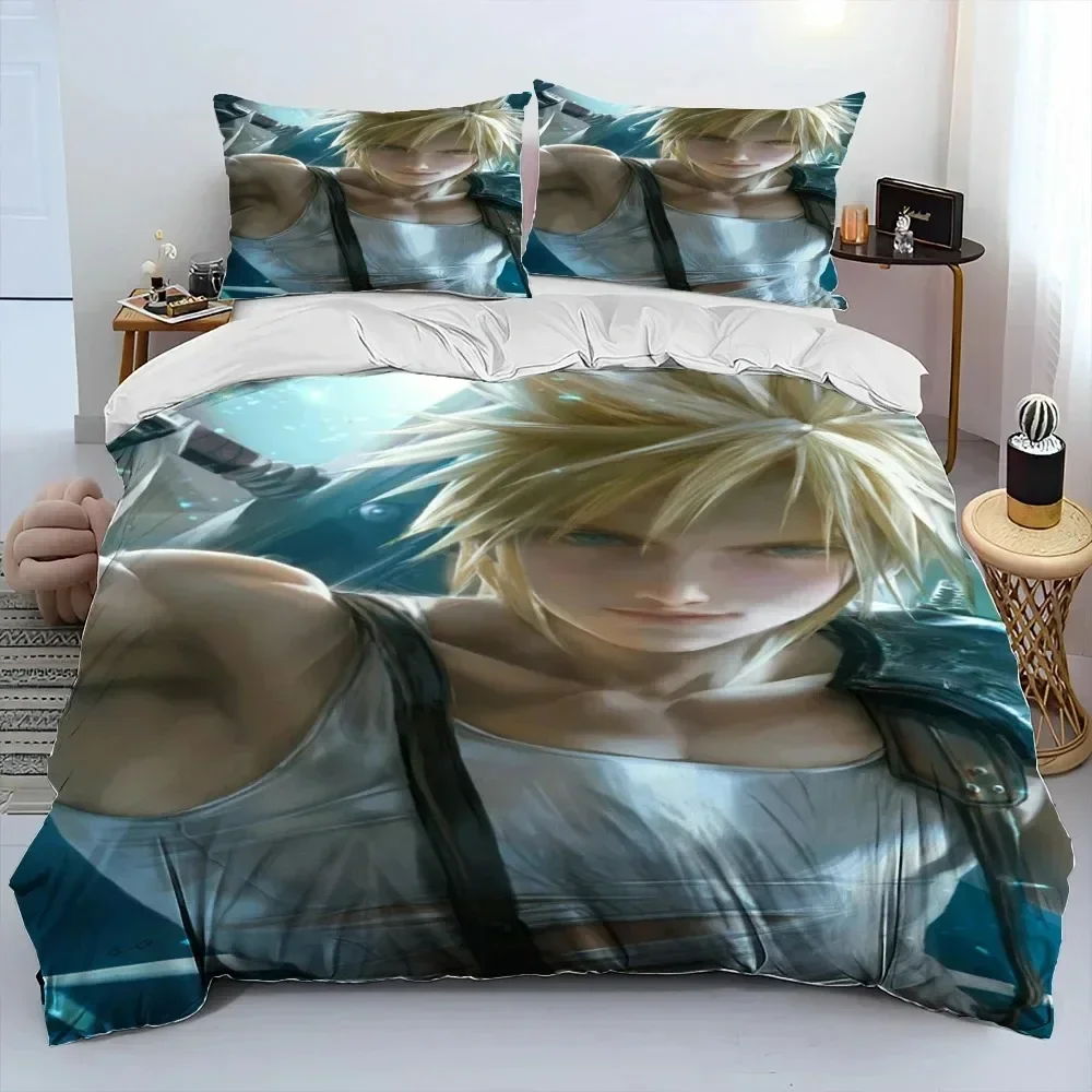 

3D Print Final Fantasy Series Games Comfortable Duvet Cover Pillowcase Bedding Set Children Bedroom Decoration Home Textile