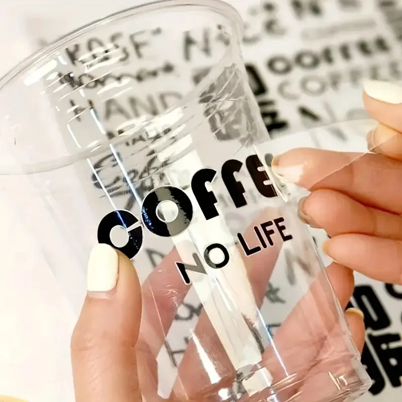 

100pcs Customized UV transfer stickers - personalized logos, 3D transparent crystal labels, easy to stick and durable.