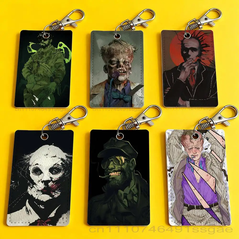 

Cool The Outlast Trials Badge Holder Keychain For Bank Business Work Card Holder Student Card Protective Case Bus Card