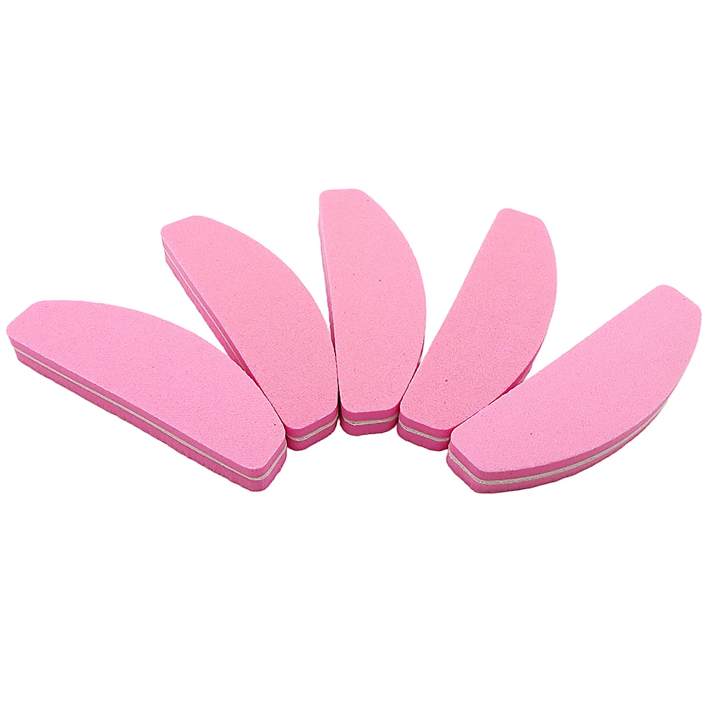 5/10/20 個プロフェッショナルピンク爪やすりポリッシュブロックスポンジ女性マニキュアツールマニキュア UV ジェルライム a Ongle 卸売ツール