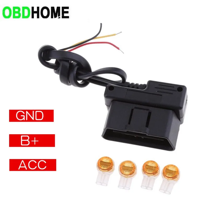 Cable de alimentación inteligente ACC de 12V, OBD, sin línea rota, monitoreo de estacionamiento, protección de bajo voltaje, grabadora de conducción