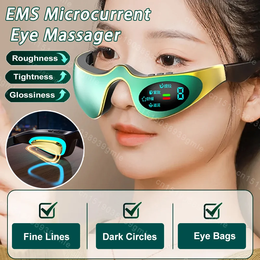 

Eye Massager 3D Eyes Relax Massage Fatigue Relief Lighten Dark Circles Smooth Eye Fine Line Eye Beauty Instrument Eye Care