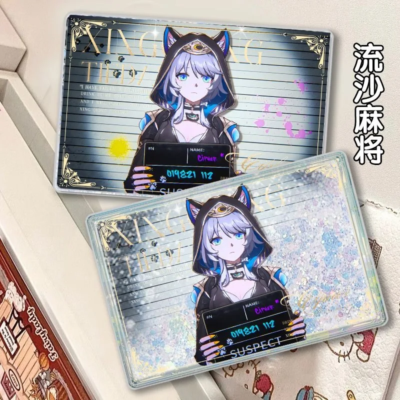 Jeu d'anime Honkai: Star Rail chiffre Cifera Cosplay acrylique sable coulant Mahjong Souvenir cadeau