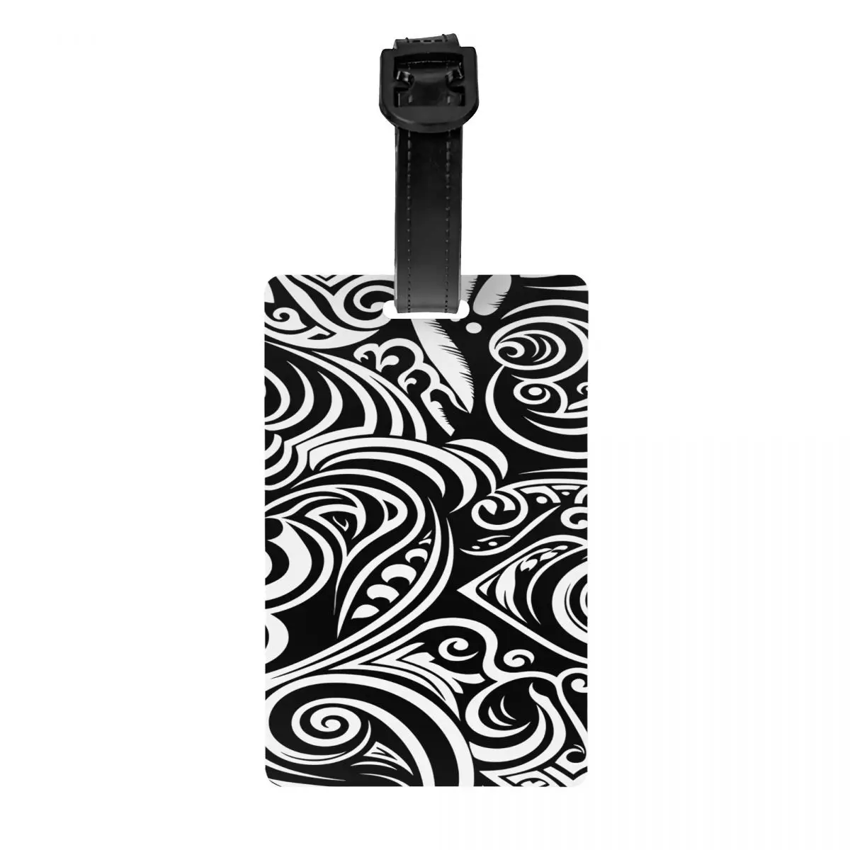 

Багажная бирка с узором в виде культуры Маори на заказ, багажные бирки для защиты конфиденциальности, этикетки для дорожных сумок, чемодан