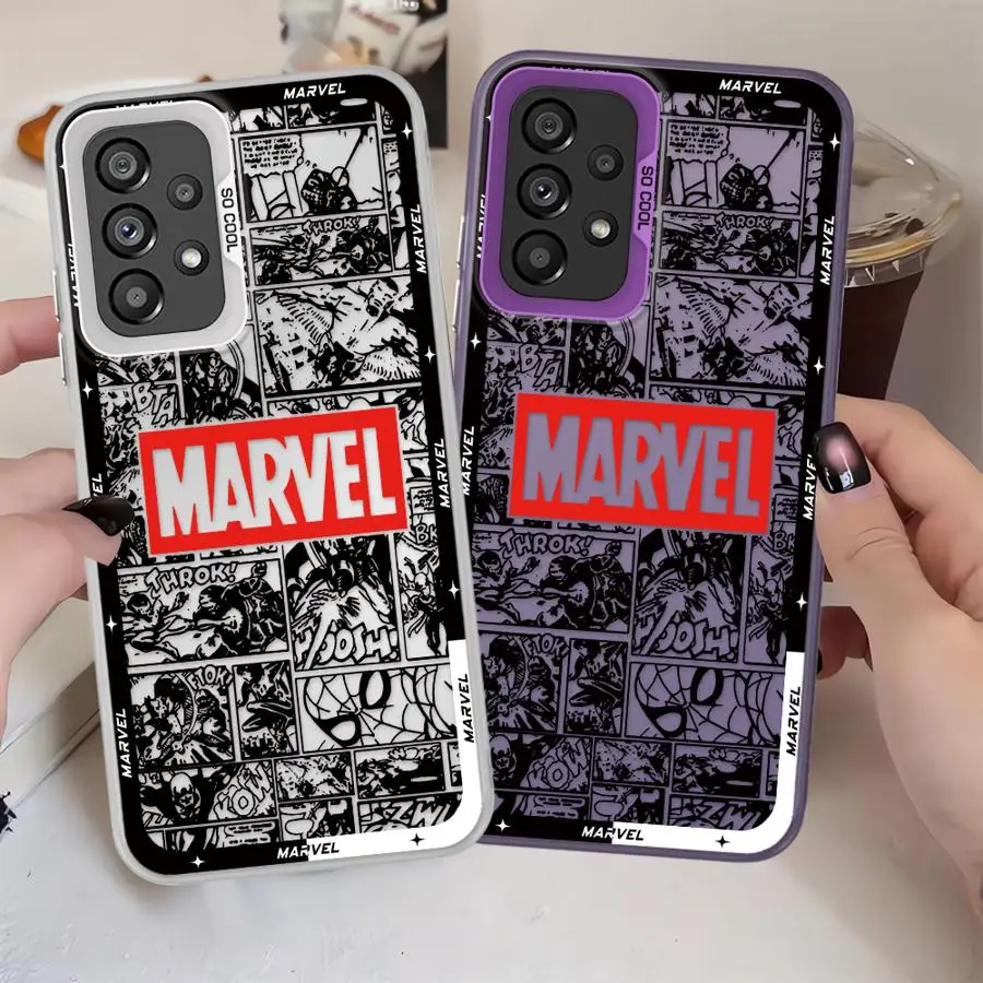 Case for Samsung Galaxy A17 A54 A15 A16 A51 A04 A71 A14 A24 A25 A12 A72 A34 A05 A26 A50 A31 A07 A56 A23 Phone Cover Marvel