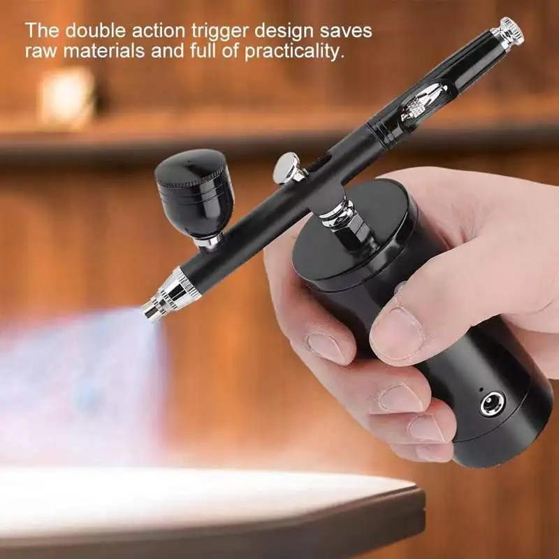 Portable Mini Rechargeable 1.3mm Nozzle Size High-Pressure Electric Airbrush Gun for Nail Art Power Spray Guns