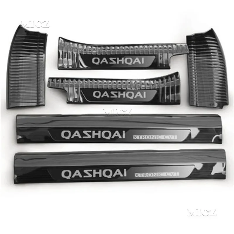 

For Nissan Qashqai J11Car Styling Stainless Steel Scuff Plate/Door Sill Door Sill Rear Bumper Protector Sill 2016 2017 2018