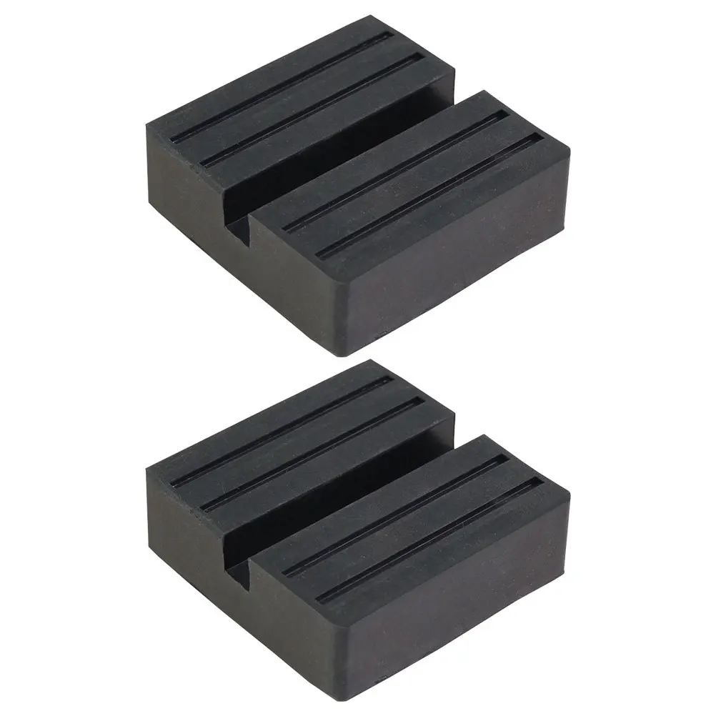 

2pcs For Pinch Welds Rubber Floor Stand Adapter Heavy Duty Vehicle Lift Support Rv Trailer Use Pads Floor Jack Pads Rubber Jack
