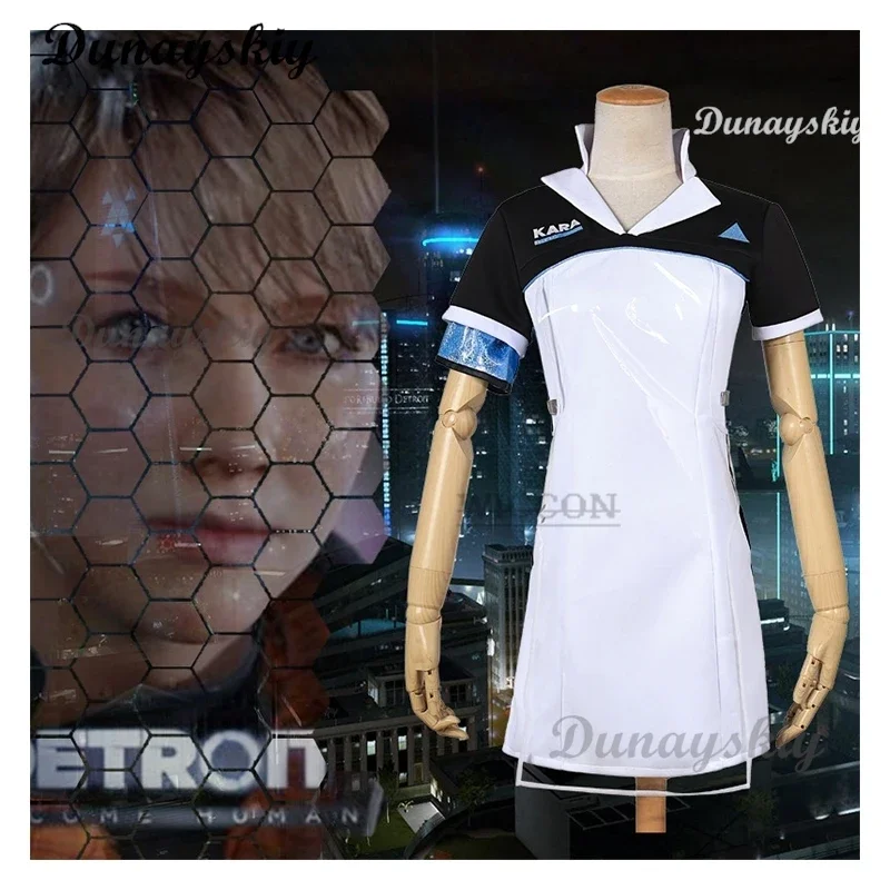 Detroit: werde menschlich connor kara cosplay kostüm code ax400 agent outfit mädchen unifrom cosplay kostüm für halloween roleplay