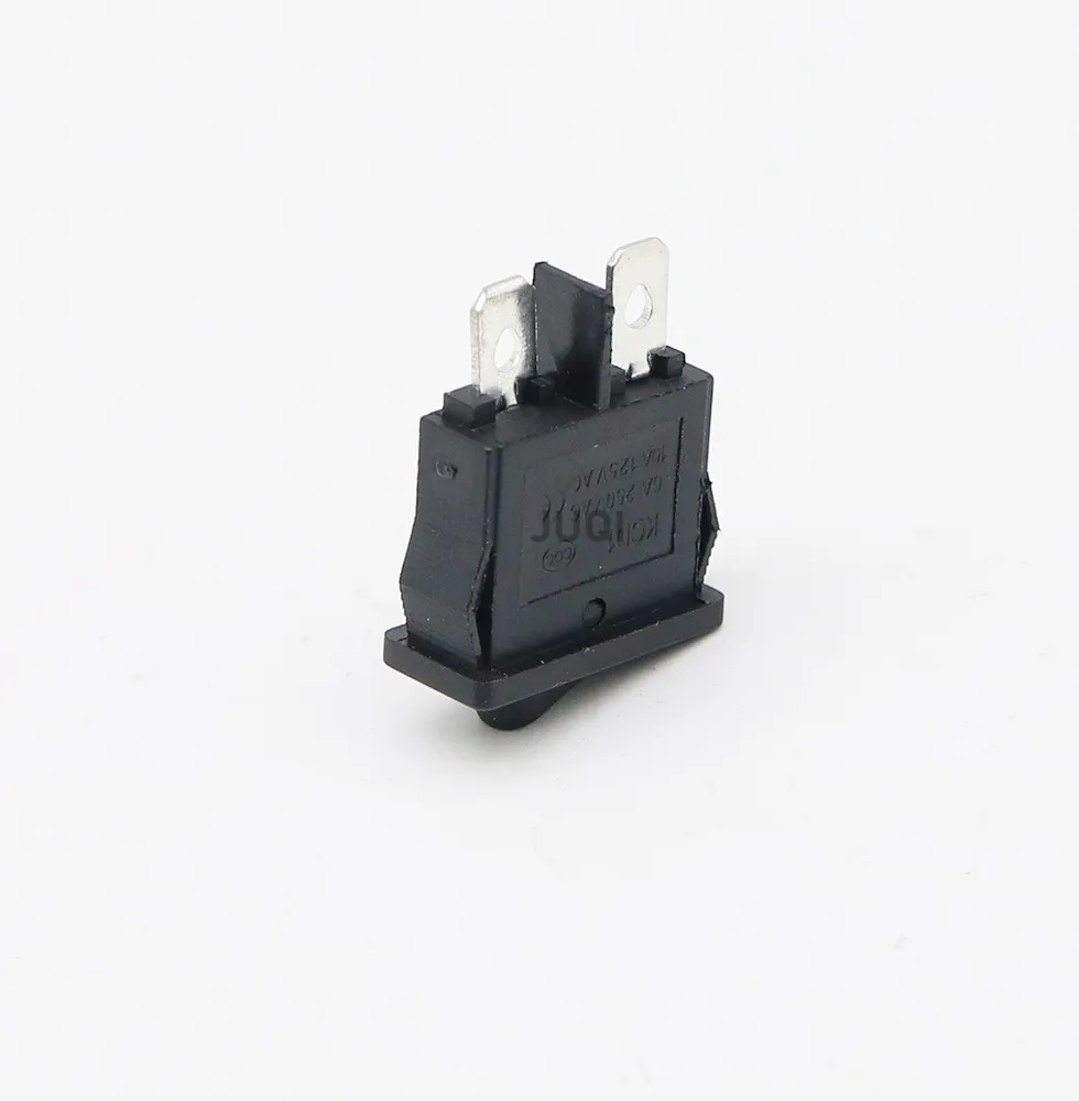 5PCS KCD1-110 Mini Thin Flat Rocker Switch ON-OFF 2pin Red and Black 9.5*21MM Instrument Small Switch 6A/250V 10A/125V AC - Image 4