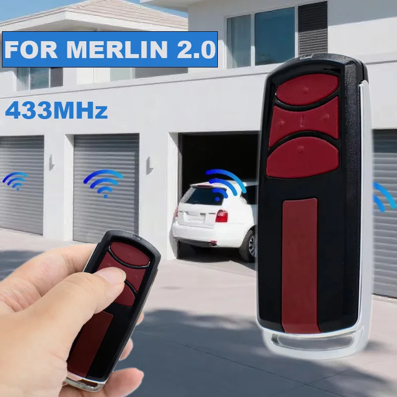 Liftmaster Merlin 2.0 Me960-lm Garage Remote Control 433mhz Wireless Car Keys Cloning Duplicator For Electric Gates