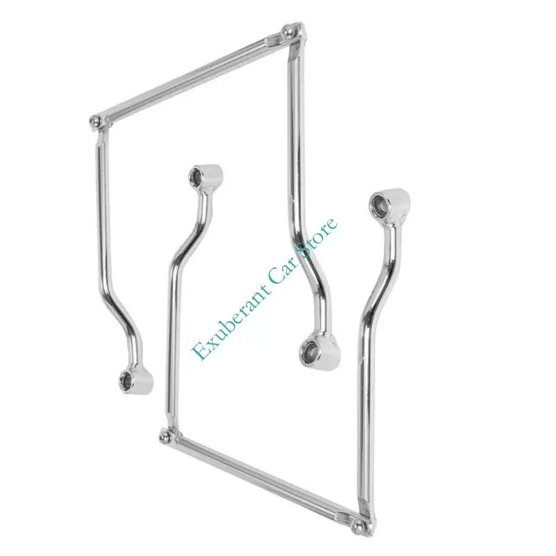 Motorcycle Accessory Side Luggage Support Bracket Rack Rust Proof Coating Fits Most Bikes For Travel And Daily Use