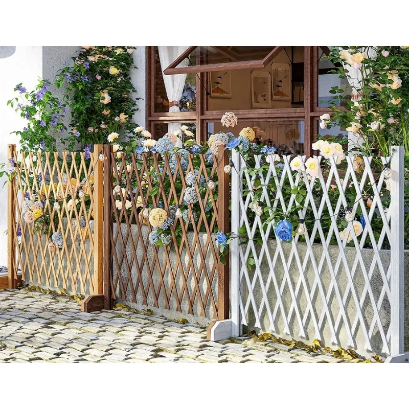 

Fence Courtyard Outdoor Telescopic Fence Garden Guardrail Partition Grid Fence