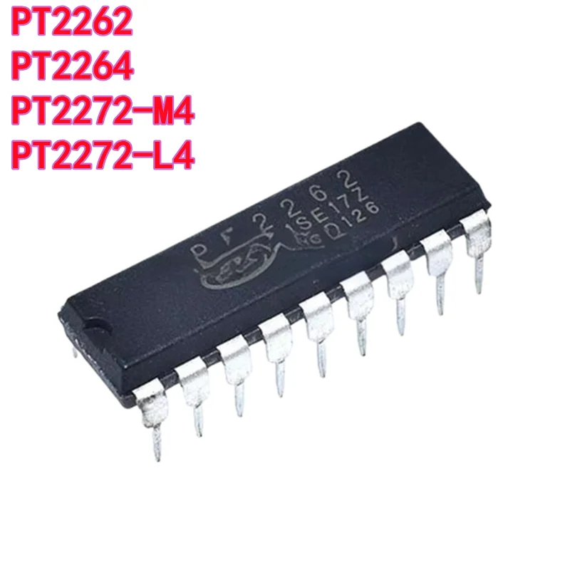 10PCS Brand New PT2262 SC2262 2264 2272-M4 2272-L4 DIP18 Through-hole Remote Control Transmitter IC