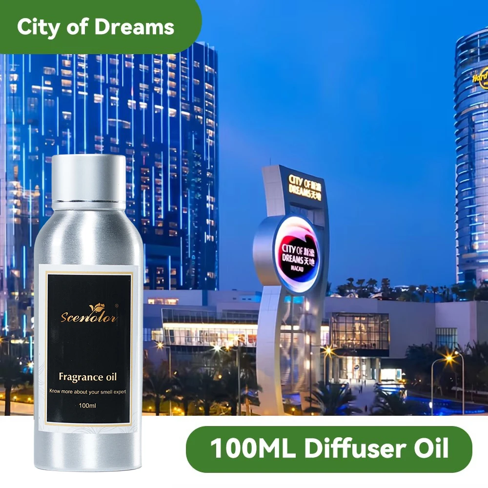 น้ำมัน Essential จากพืชบริสุทธิ์100มล. น้ำมันหอมระเหยน้ำมันน้ำหอมเมืองแห่งความฝันโรงแรมห้องพักน้ำหอมปรับอากาศ