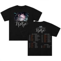 2025 Ado Hibana World Tour T-shirt Crewneck Short Sleeve Pure Cotton Tee Over Size Men Women Comfortable Sleeve Streetwear Tops