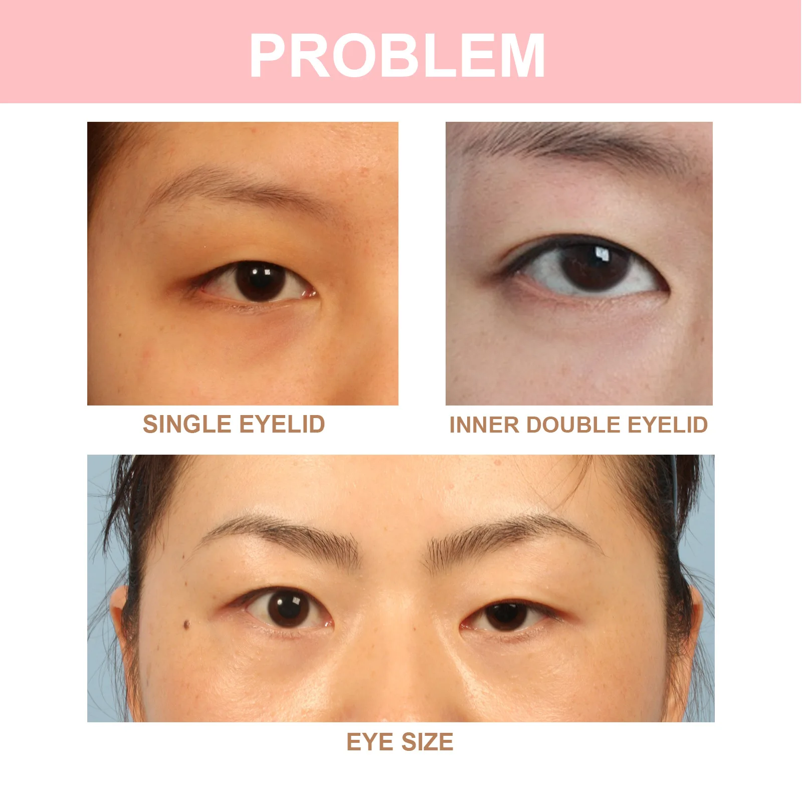 EELHOE Invisible Double Eyelid Shaping Styling Cream Long Lasting Lift Eyes Glue Stretch Fold Lift Eye Quick-drying Makeup Tools