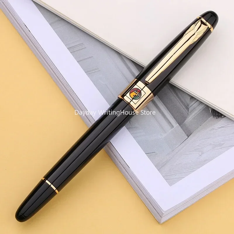 

New Pimio 89 Munich Jazz Metal Fountain Pen Iridium/Gold Nib With Converter Office F 0.5mm Nib High End Luxury Business Pen Gift