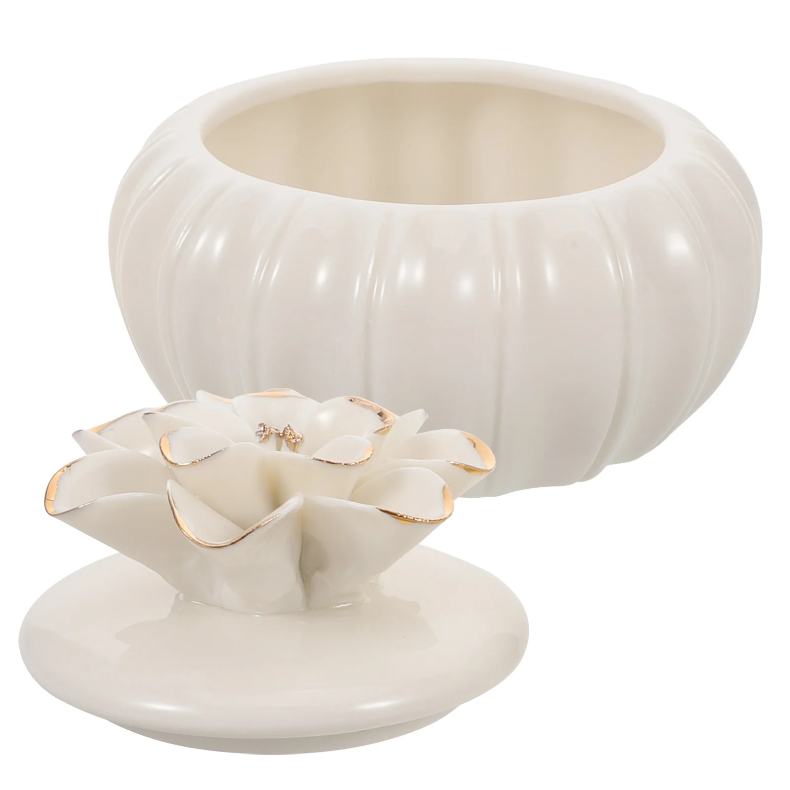 

Ceramic Jewelry Storage Box Decorative Trinket Organizer Nordic Style Artistic Detailing Versatile Keepsakes Holder