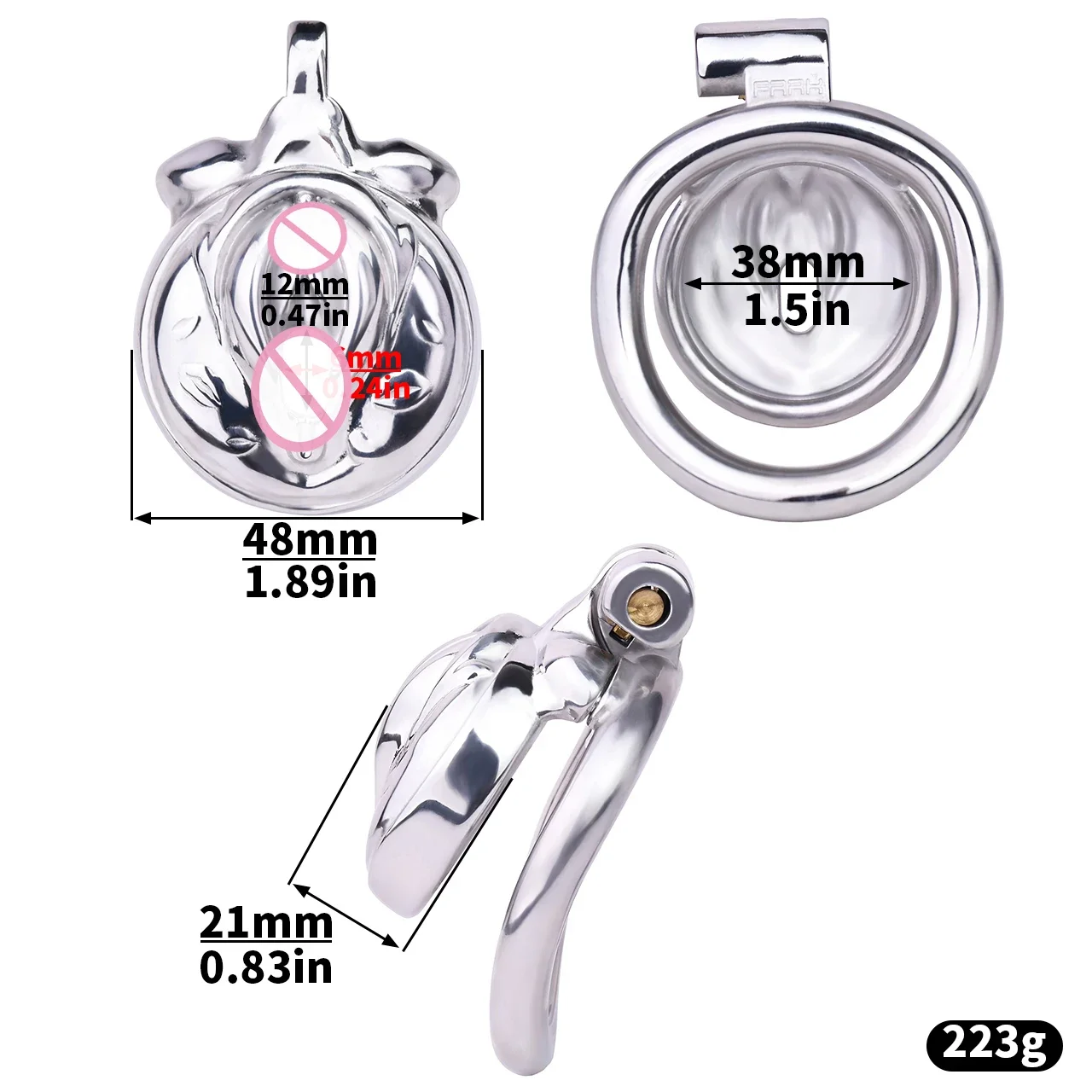 Metal Clitoral Chastity Cage for Male Sissy Bondage Penis Lock Devices Cock Rings Slave Training Bdsm Sex Toys for Man Gay 18+