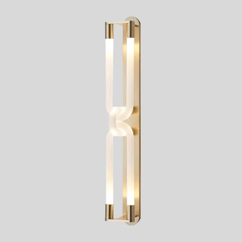 

Double Head Long Pole Light Luxury Atmosphere Acrylic Curved Wall Lamp Living Room Bedroom Corridor Hotel Bedside