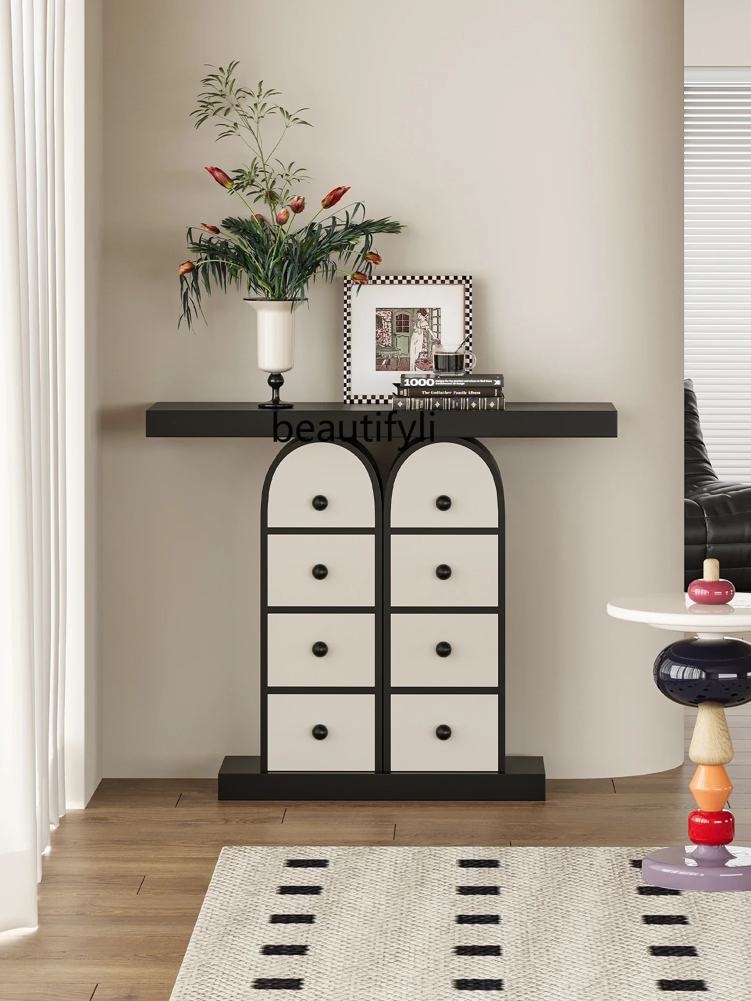 

Art Counter Top Model Room Aisle Corridor Balcony Multi-Functional Storage Memphis Entrance