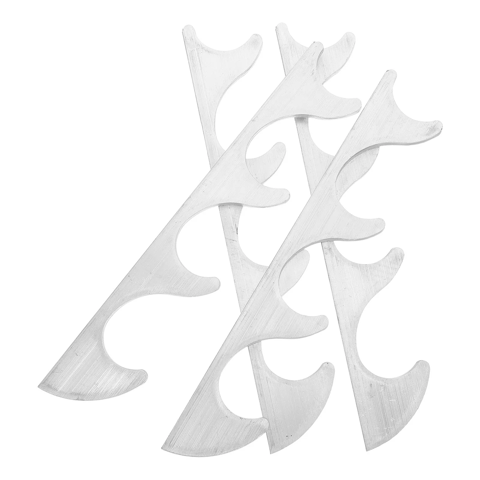 4Pcs Lounge Chair Adjustment Bracket Grey 4-Position Recliner Support Patio Furniture Replacement Parts Camping Beach Courtyard