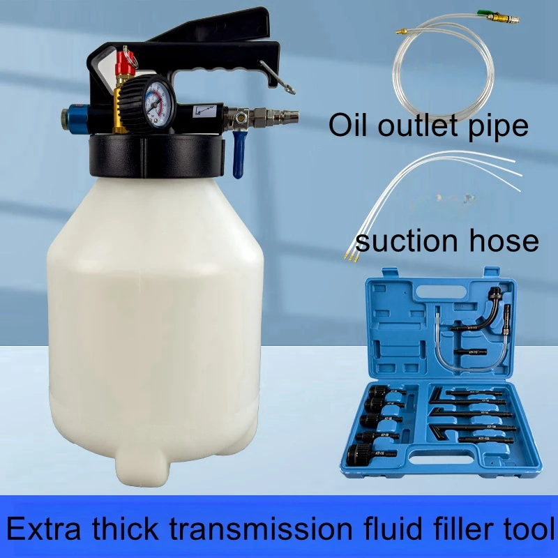 Automotive 6L 8L 10L Pneumatic Automatic Transmission Fluid Filler Replacement Machine Transmission Oil Filler