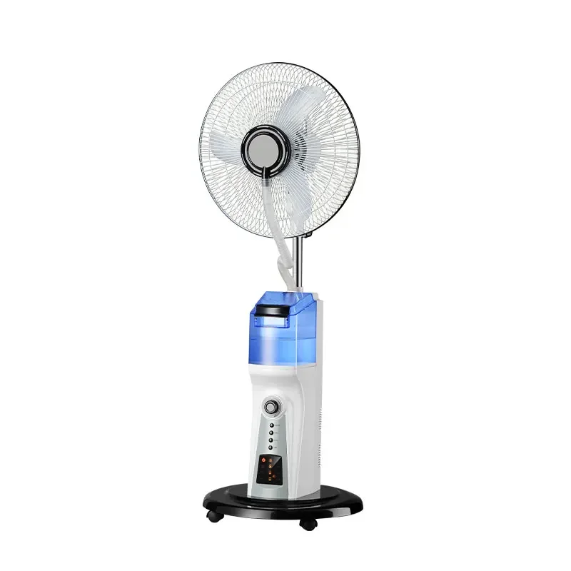 Rechargeable Stand Fan with Cooling Air and Water Mist 16 Inch Digital Plastic 220V Floor Rechargeable Nova Fan