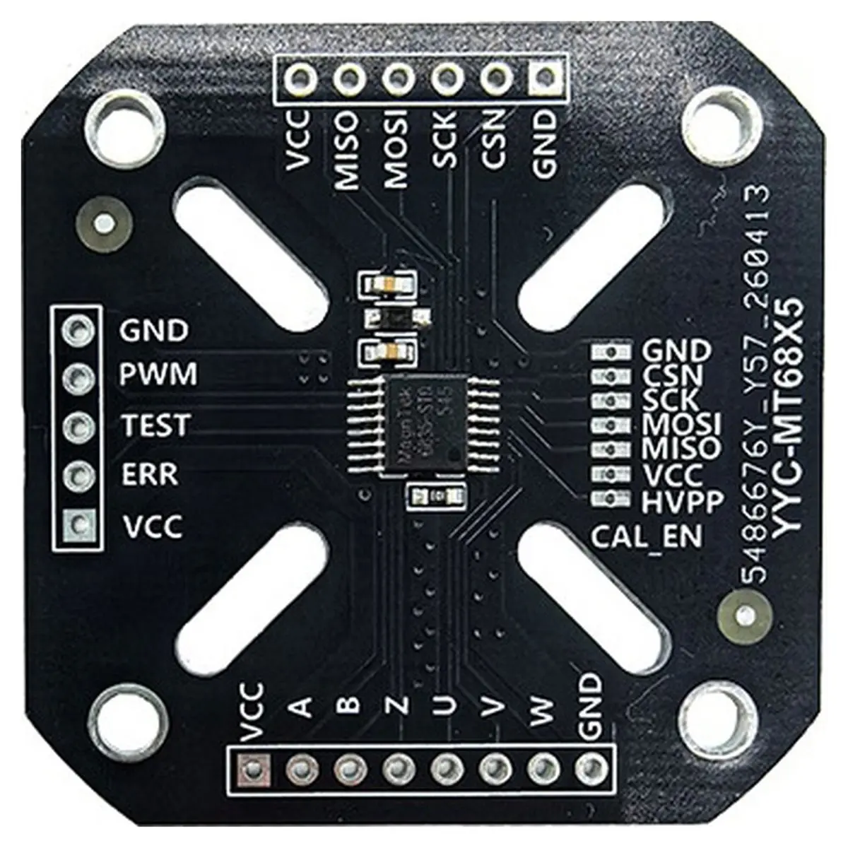 MT6825 Magnetic Encoder with 18-Bit Absolute Value for Stepper Brushless Motor ABZ 1-4096 Line Output SPI Communication