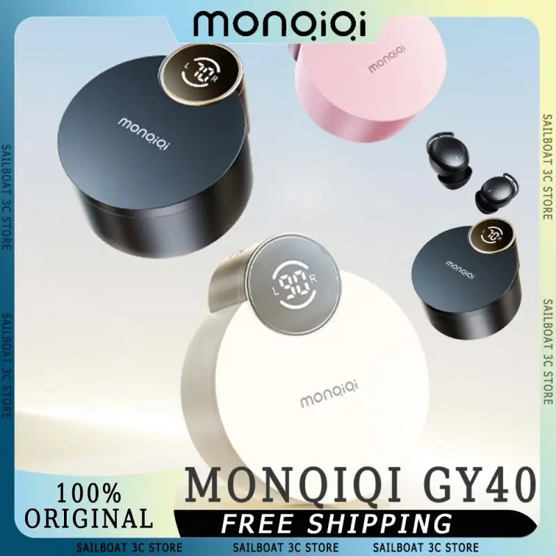 Monqiqi GY40 Sleep Earphones Deep Noise Reduction Sound Insulation Bluetooth 5.4 In Ear ASMR Invisible Pain Free Headset Custom