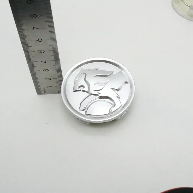 4 قطع 60 ملم شعار السيارة، غطاء محور العجلة المركزي، غطاء شارة مزخرف، فضي 92082400 لجنرال موتورز هولدن VX SS VT #5