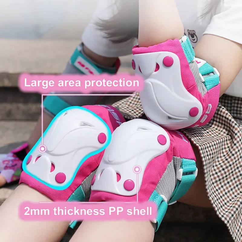 Set Children Roller Skating Protective Gear Kids Skateboarding Balance Car Elbows Knee Pads Cycling Helmet Wrist Protection