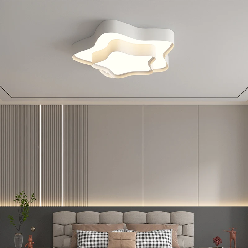 

Nordic Berman room lamp Modern simple Pentagram LED ceiling lamp Bedroom lamp Selected lamps for children's room