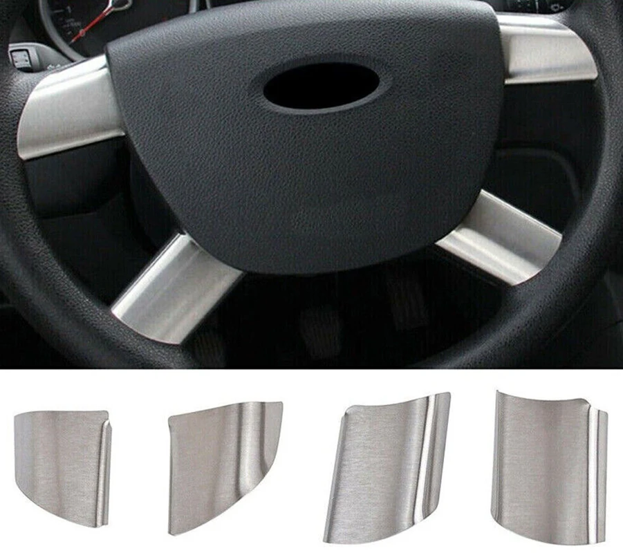 

For Ford Transit MK7 2006-2014 Steering Wheel Decorative Sequins Protective Patch Car Steering Wheel Cover Trim Decor Stickers