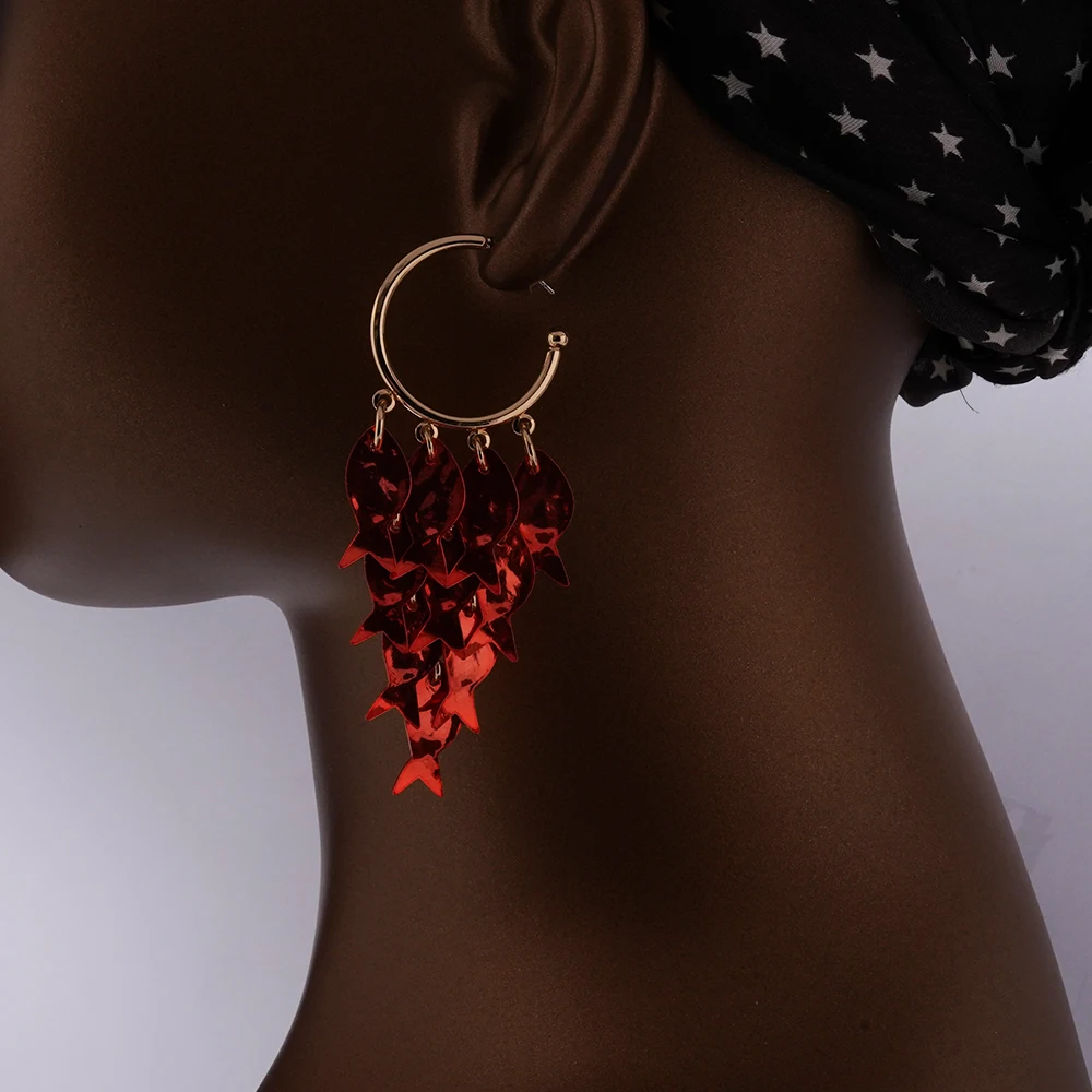

2025 New Fish Earrings Unique Design Charm Bohemian Style Birthday Festival Gift in Three Colors for Any Occasion