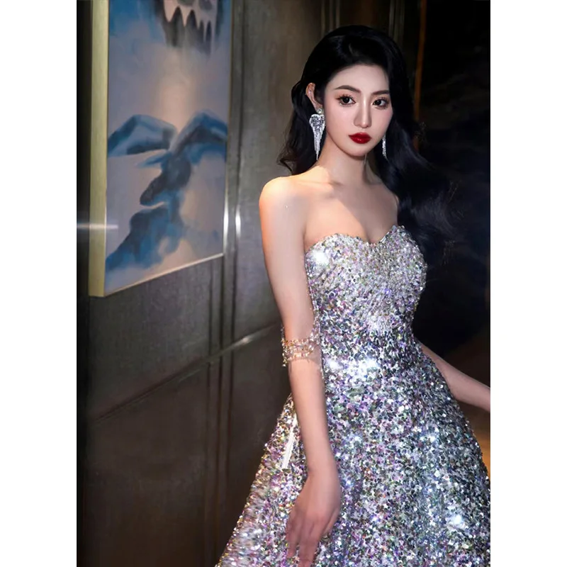 2023 Diamond Starlight Banquet Stage Party High Class Elegant Formal Dress