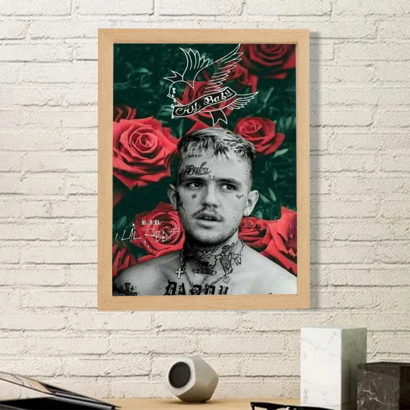 Hip Hop Posters for Wall Art Lil Peep Pop Rapper Room Decor Home and Decoration Decorative Painting Poster Canvas Decorations