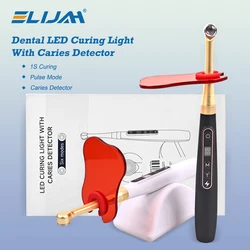 ELIJAH 1S Dental LED Curing Lamp Wireless Dental Curing Light with Caries Detection 360°Rotating Irradiation Curing Lamp Tools