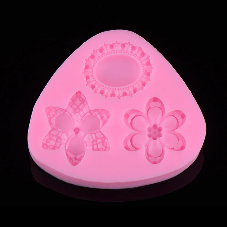 Newly Arrived Exceedingly Nice Flower Shape Silicone 3D Fondant Cake Mold Tools ,Chocolate Tools DIY D126